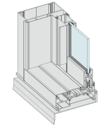 Commercial Stacking Sliding Door