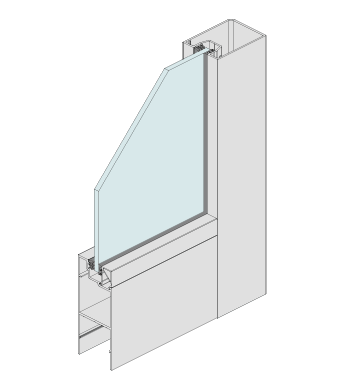 Commercial Pivot Door (Single Side Beaded)