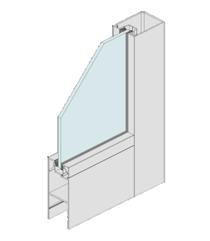 Commercial Pivot Door (Single Side Beaded)