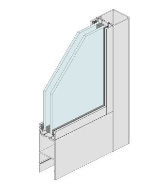 Commercial Sliding Door (Double Side Beaded)