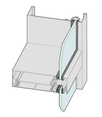 Single Glazed Front Glazed 150mm Framing