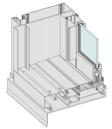 Commercial Stacking Sliding Door (150mm Framing)