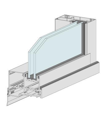 SlideMASTER™ Sliding Door (Flush Bottom Rolling) 