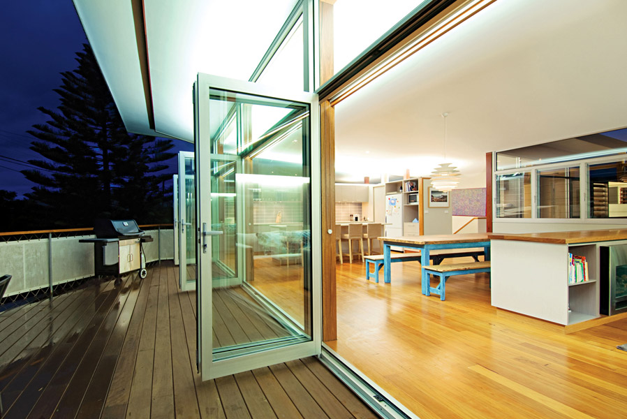 Series 410 FoldMASTER™ Bi-fold Door (bottom rolling)